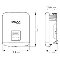 Inversor Red Autoconsumo trifásico Solax X3-MIC-12.0T 12000 W Generación 2 con Wifi