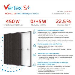 Panel Solar Monocristalino Trina Solar Vertex S+-NEG9R 450 W PERC HC