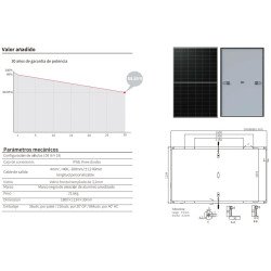 Panel Solar Monocristalino Longi 480 W Hi-MOX10 LR7-54HVH